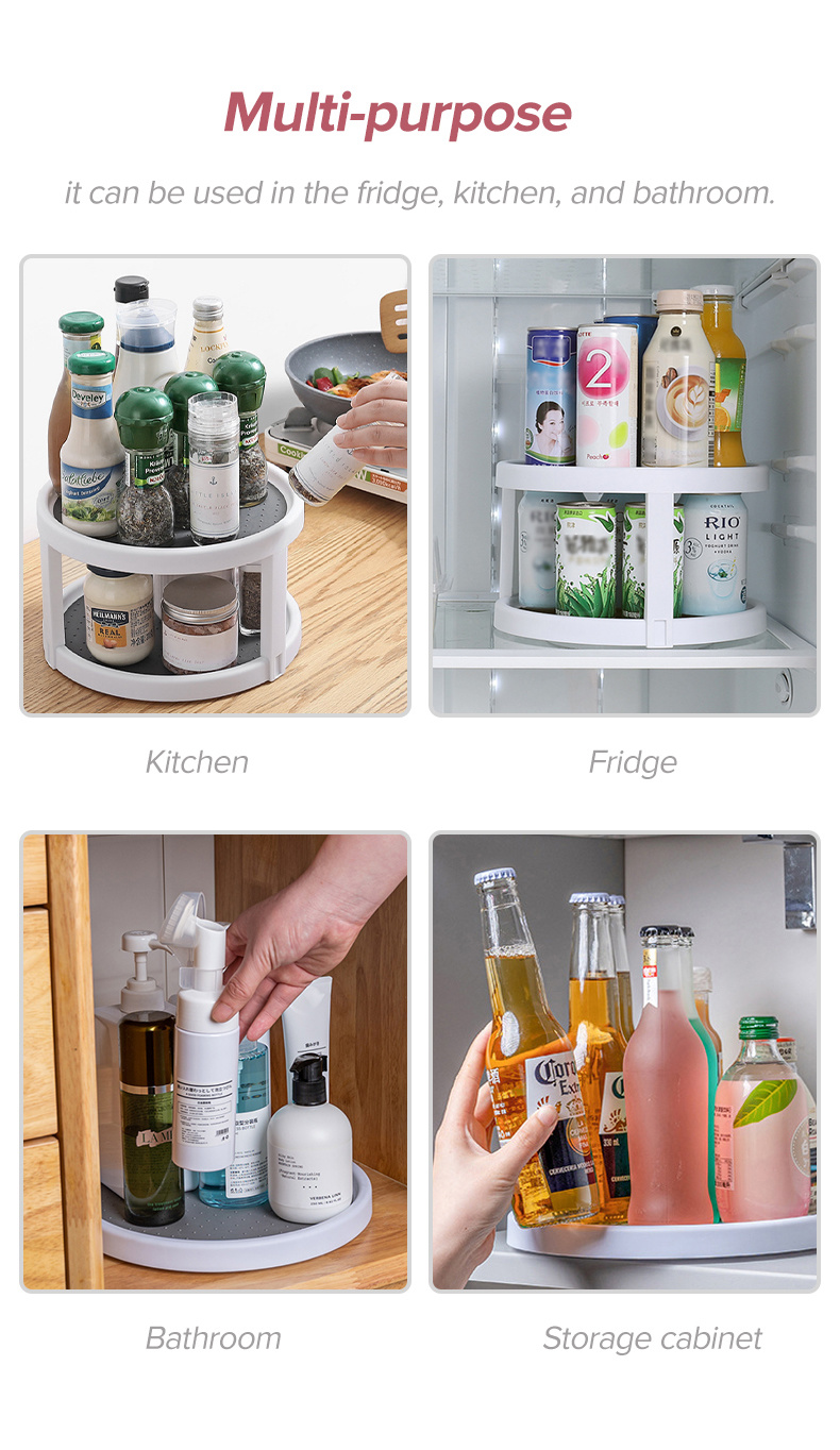 Double-layer rotating Storage Rack-O-6